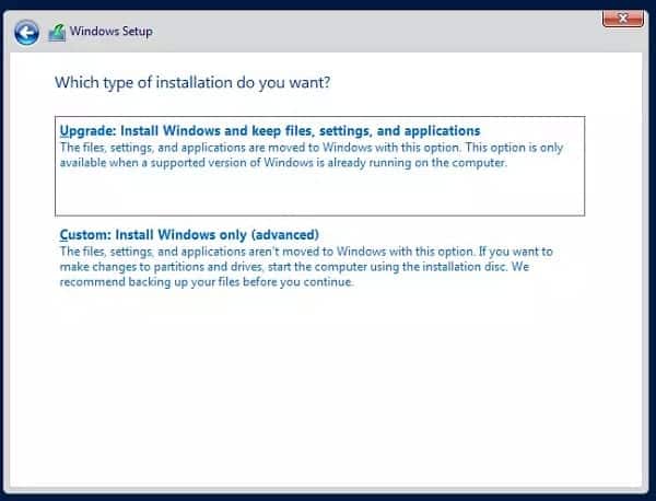 Pasi instalare Windows Server