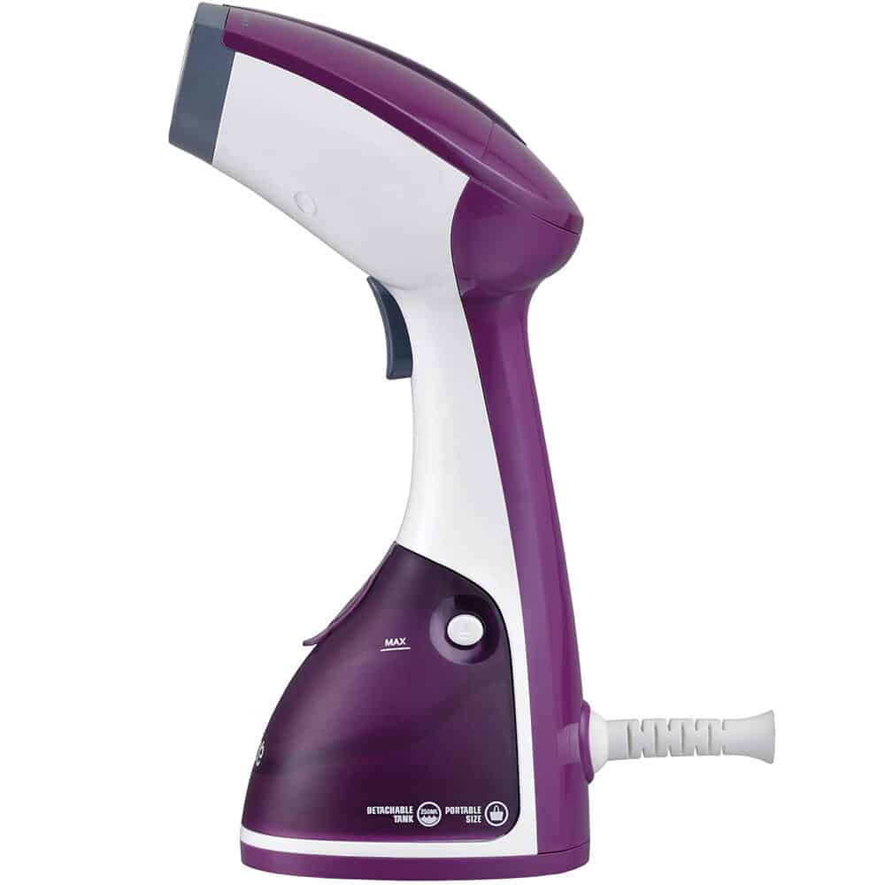 Aparat de calcat vertical Heinner HGS-1100PP, 1100 W, Rezervor detasabil 0.25l, Jet abur continuu, Mov