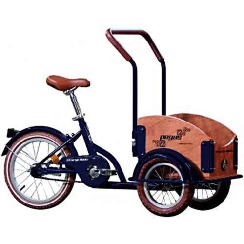 Bicicleta copii Pegas Mini Cargo, 1S, cadru otel 7inch, 1 viteza, roti F/S 12-16inch, albastru calator, MINICARGOBLUE
