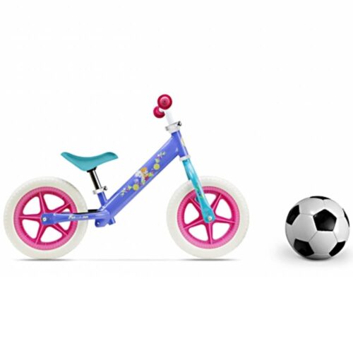 Bicicleta fara pedale pentru copii Pegas , din metal, model Disney Frozen, culoare mov, DIS-9901-MBFR02
