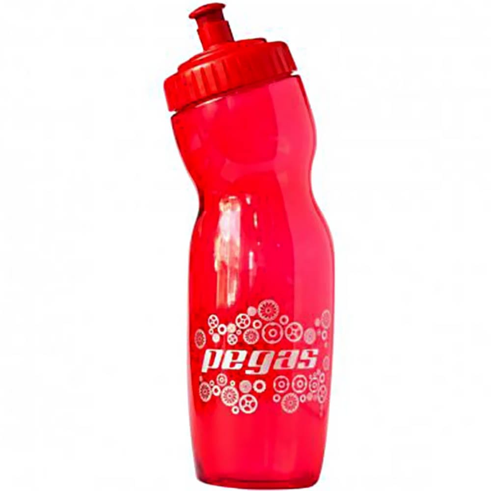 Bidon de apa Pegas WB-700FT, capacitate 750ml, material plastic PETG, culoare rosu transparent