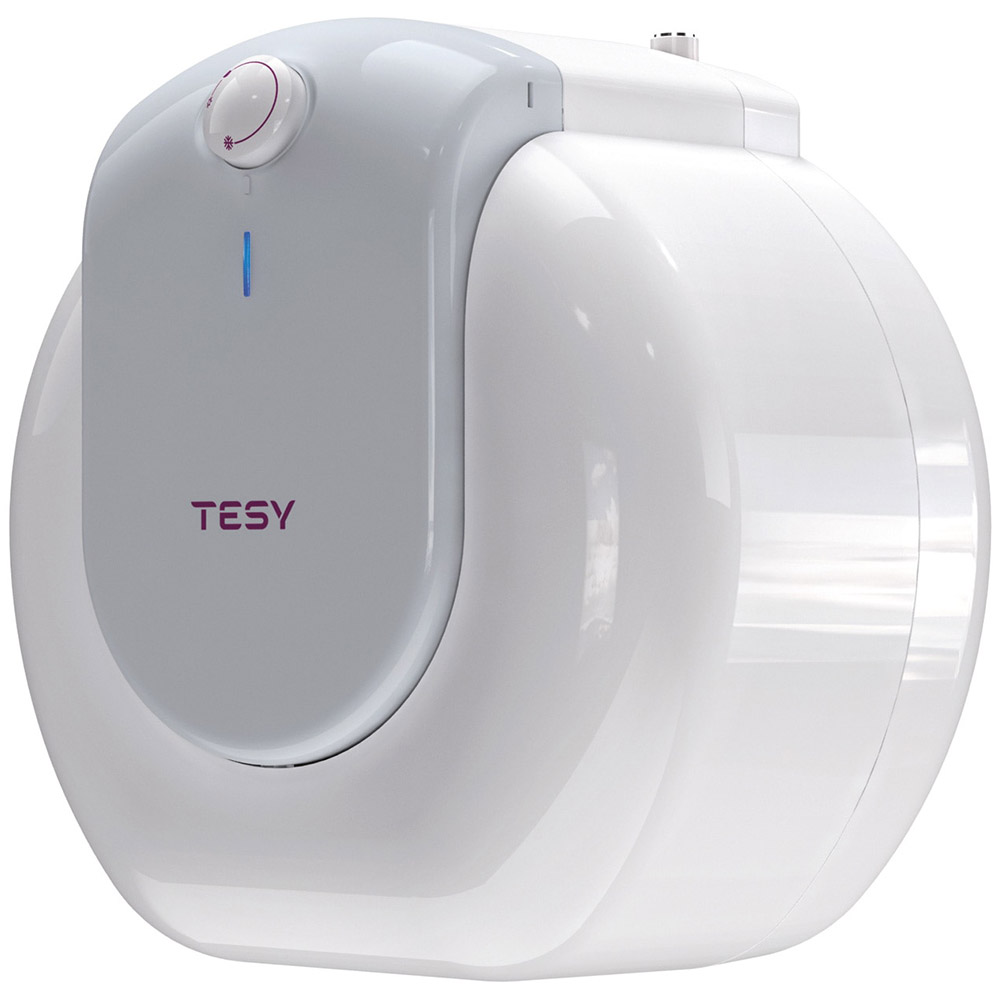 Boiler electric Tesy Compact GCU 1015 L52 RC, 10 L, 1500W, Termostat reglabil, Montaj sub chiuveta, Alb