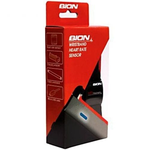 Bratara smart Bion, cu senzor de ritm cardiac, culoare neagra, BION-TX-GD