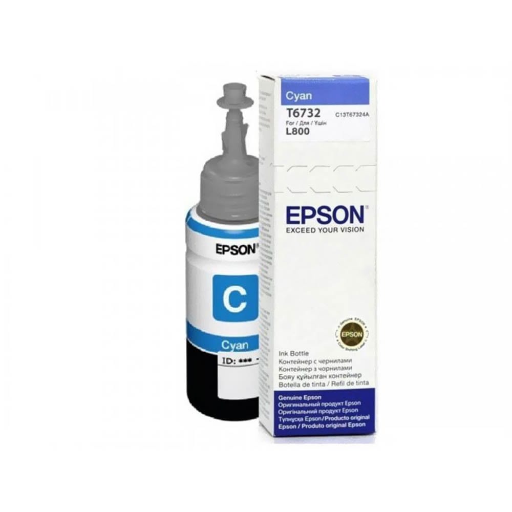 Cerneala T6732 cyan Epson original, 70 ml, 6000 pagini, C13T67324A