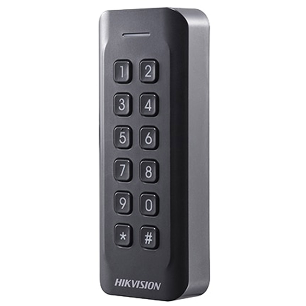 Cititor carduri de acces cu tastatura Hikvision DS-K1802EK, EM 125 KHz