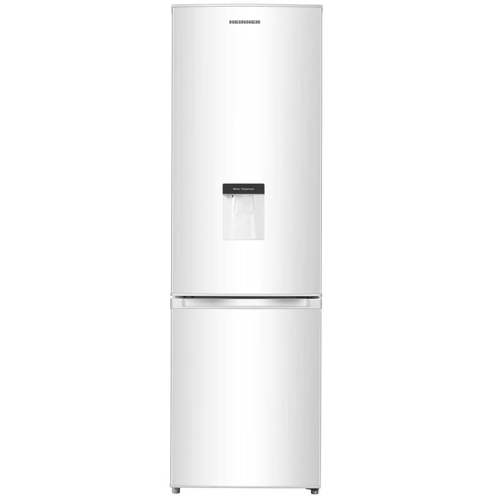 Combina frigorifica Heinner HC-N268WDF+, 262 L, Clasa A+, Dozator de apa, Control mecanic, 180 cm, Alb