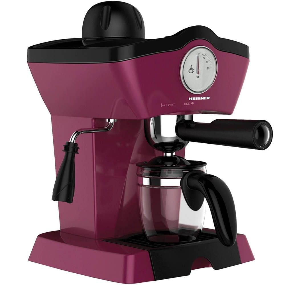 Espressor manual Heinner Charm HEM-200BG, 800W, 250ml, 3.5 bar, Visiniu, HEM-200BG