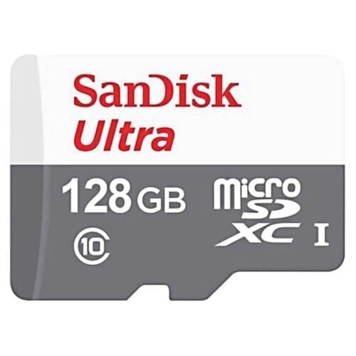 Card de memorie SanDisk MicroSDXC, 128GB, Classa 10, R/W 100MB/s, adaptor inclus, SDSQUNR-128G-GN3MA
