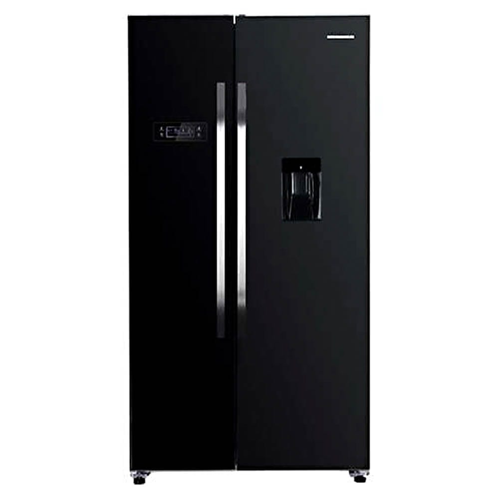 Frigider side by side Heinner HSBS-H439NFBKWDE++, 436 l, No Frost, Clasa A++, H 177cm, negru, HSBS-H439NFBKWDE++
