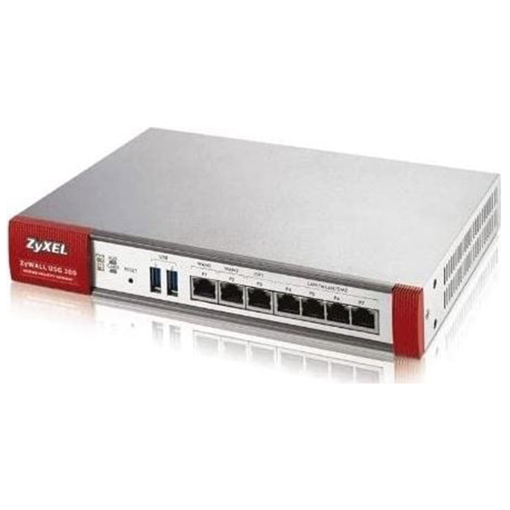 Friewall Zyxel USGFLEX200 Security Gateway, 10/100/1000 Mbps RJ-45 ports, 4 x LAN/DMZ, 2 x WAN, SFP, USB, USGFLEX200-EU0101F