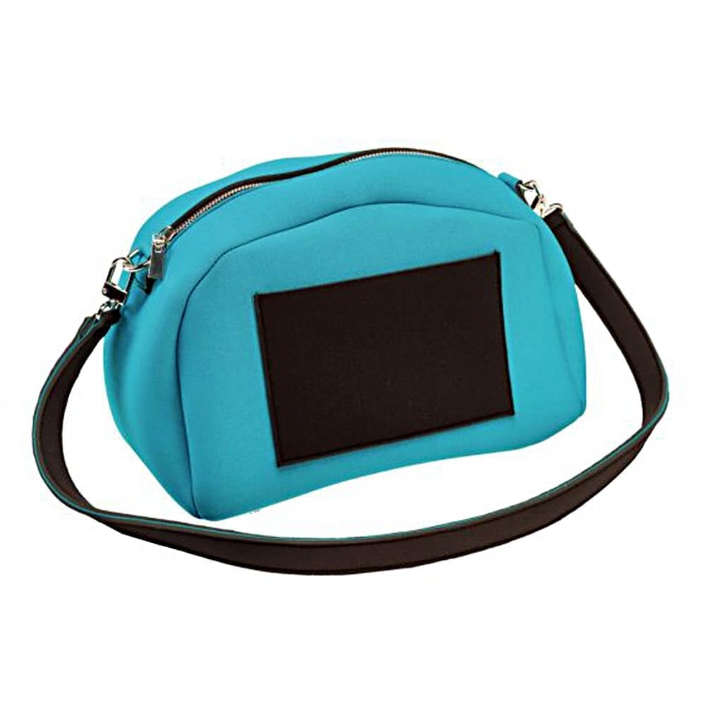 Geanta de umar Nfun Funny, material neopren, culoare turcoaz/negru, NFCVB029