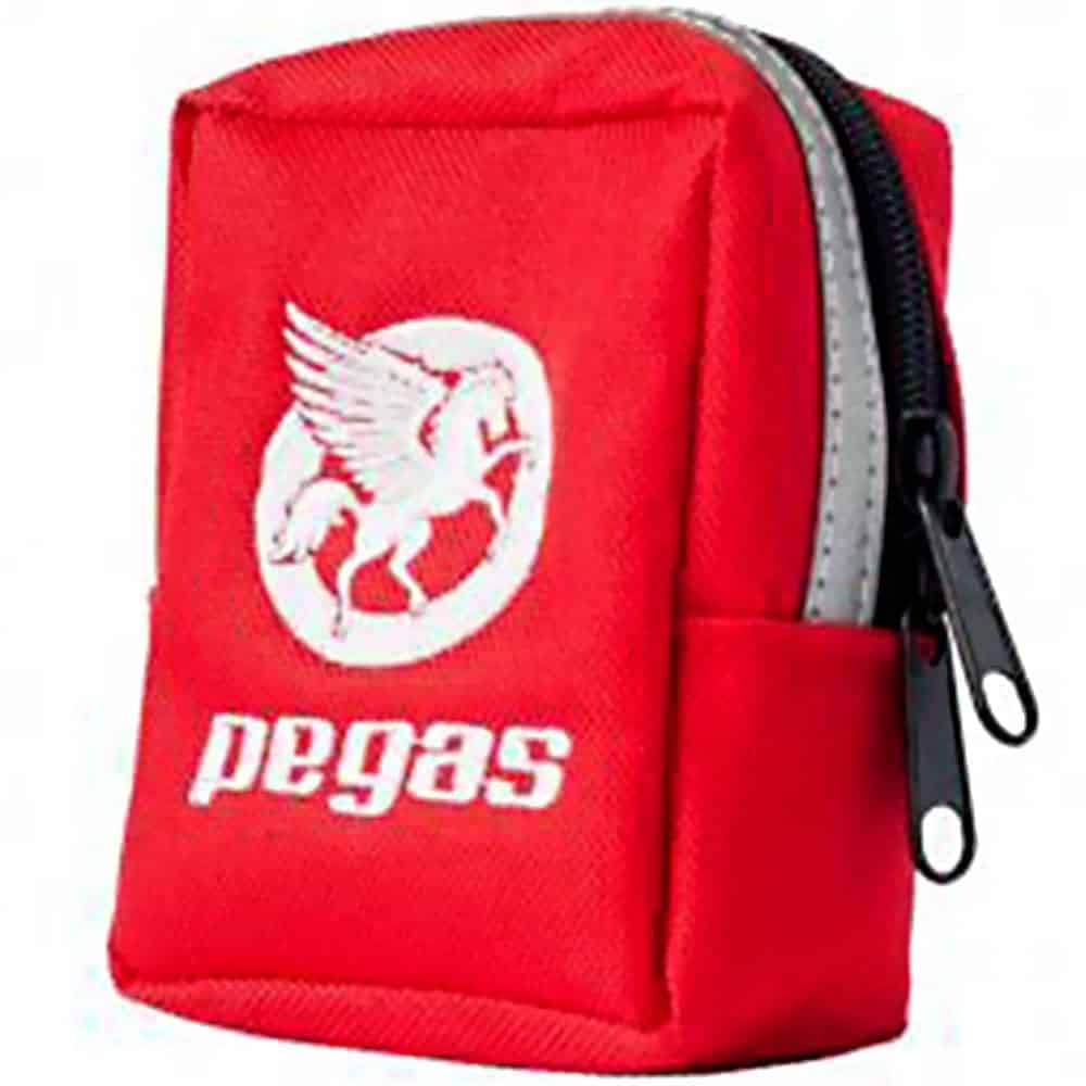 Geanta ghidon Pegas SB-009, cu QR, 1 compartiment, semnalizare 3M, culoare rosu