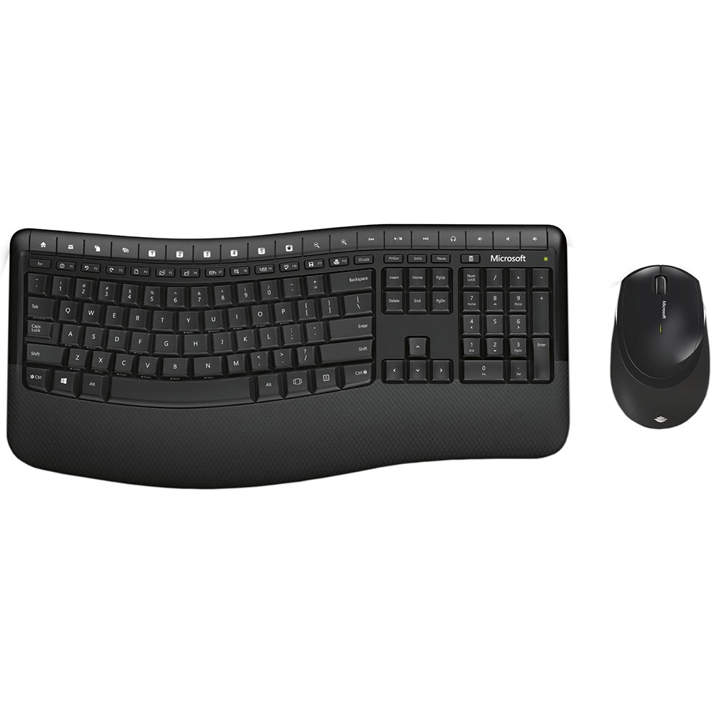 Kit tastatura si mouse Microsoft Comfort 5050 Wireless BlueTrack Desktop, Negru, PP4-00019