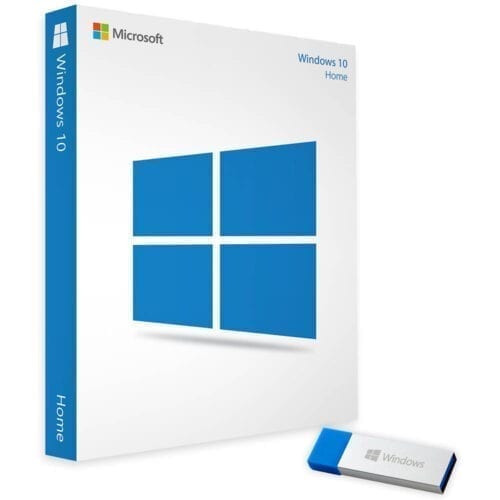 Licenta Retail Microsoft Windows 10 Home 32 bit / 64 bit, Engleza, USB 3.0, Box, HAJ-00055