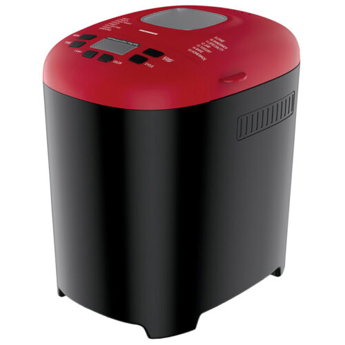 Masina de copt paine Heinner HBM-915BKR, 0.9 Kg, 15 programe, 550 W, Negru/Rosu
