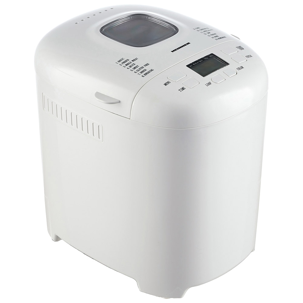 Masina de copt paine Heinner HBM-915WH, 0.9 Kg, 15 programe, 550 W, Alb