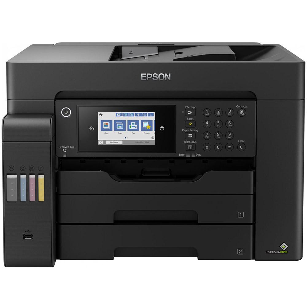 Multifunctional Inkjet Color Epson EcoTank L6550 CISS, Duplex, ADF, Retea, Wireless, A4, C11CJ30402