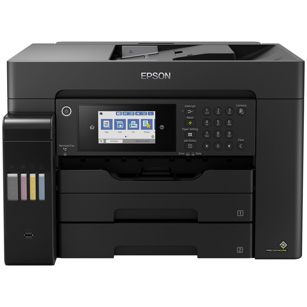 Multifunctional inkjet color Epson L15160 CISS, Duplex, ADF, Retea, Wireless, A3, C11CH71402