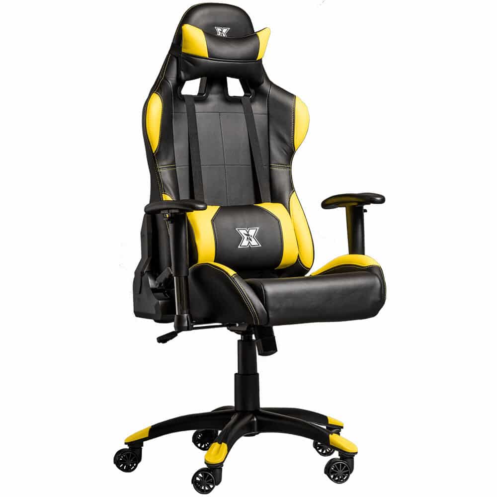 Scaun de birou gaming Serioux X Torin, negru / galben