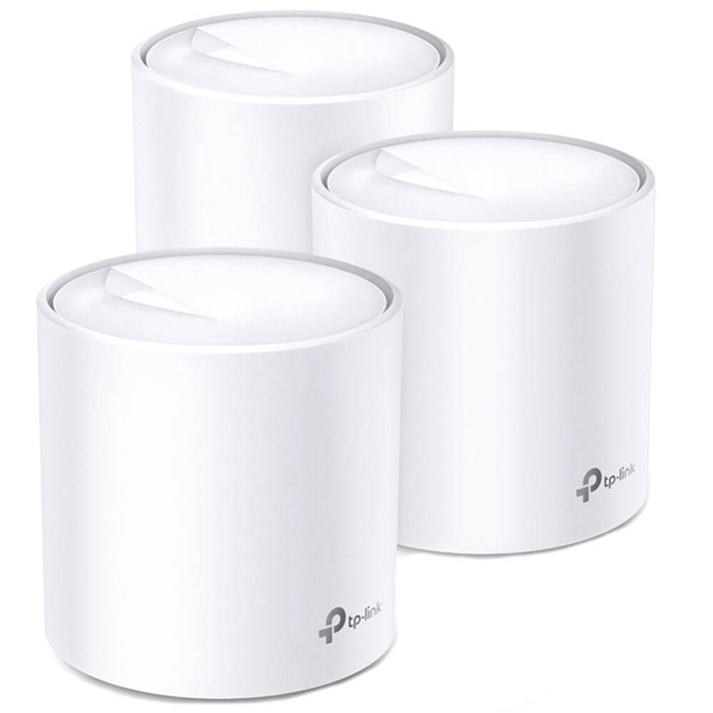 Sistem Wi-Fi Mesh TP-Link Deco X20, 3 pack, Dual-Band Gigabit AX1800, cu acoperire completa pentru casa