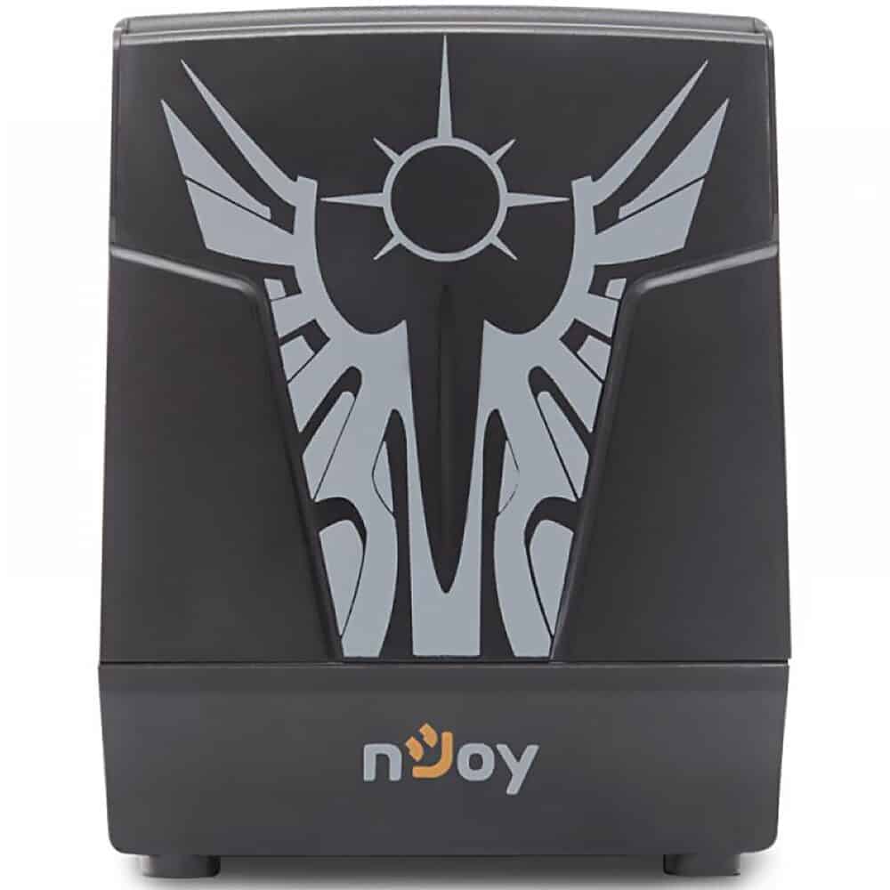 Stabilizator de tensiune AVR nJoy Paladin 1000, 1000VA, 230V, 50Hz, 3 Prize universale, Gri