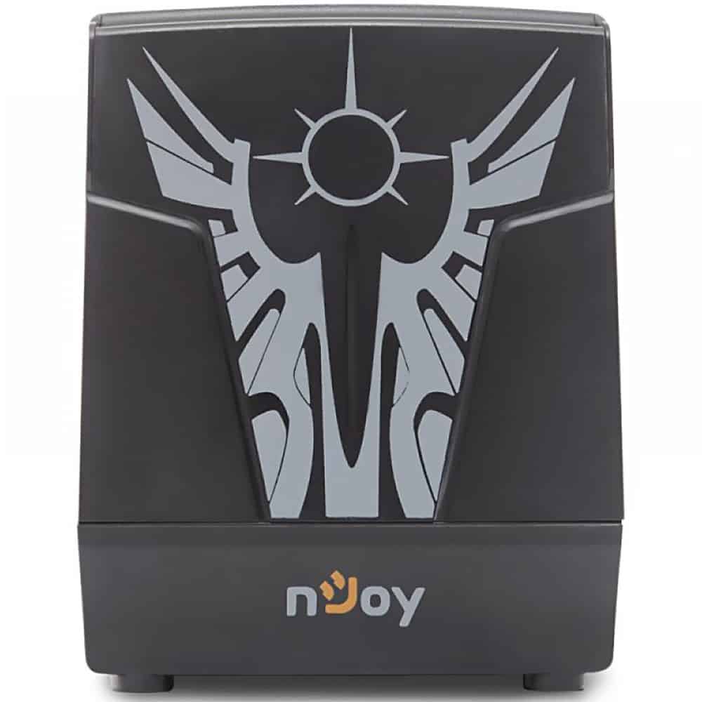 Stabilizator de tensiune AVR nJoy Paladin 1000, 1000VA, 230V, 50Hz, 3 Prize universale, Gri