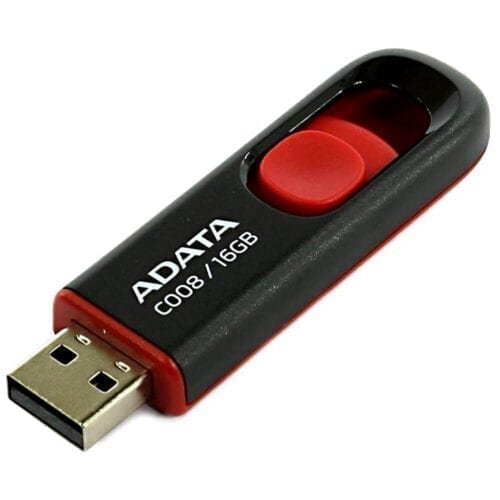 Stick memorie USB Flash Drive ADATA C008 16GB, USB 2.0, AC008-16G-RKD, culoare negru, AC008-16G-RKD