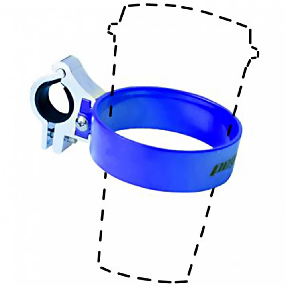 Suport pahar prindere ghidon Pegas TMA-B57, logo Pegas, clema de aluminiu, culoare albastru