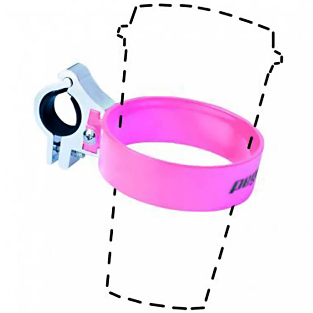 Suport pahar prindere ghidon Pegas TMA-B57, logo Pegas, clema de aluminiu, culoare roz