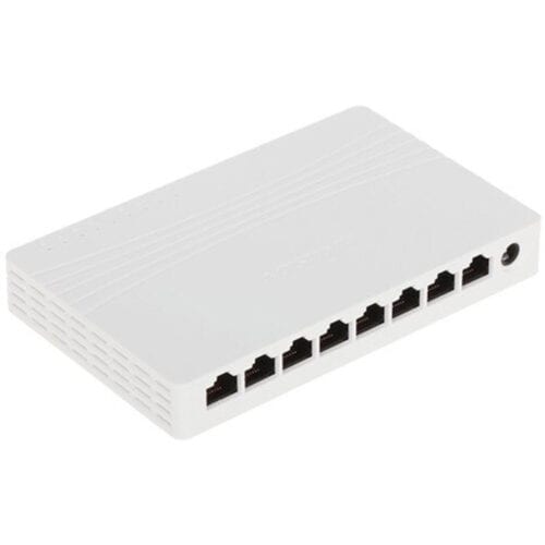 Switch 8 porturi Gigabit Hikvision DS-3E0508D-E L2, Unmanaged, 8 Gigabit