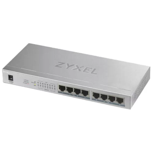 Switch PoE ZyXEL GS1008HP, 16 Gbps, 8 x PoE+ 802.3af/at, GS1008HP-EU0101F