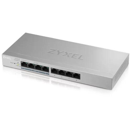 Switch Zyxel GS1200-8HP, 8 Port GbE, Metal, 4 PoE+, GS1200-8HPV2-EU010