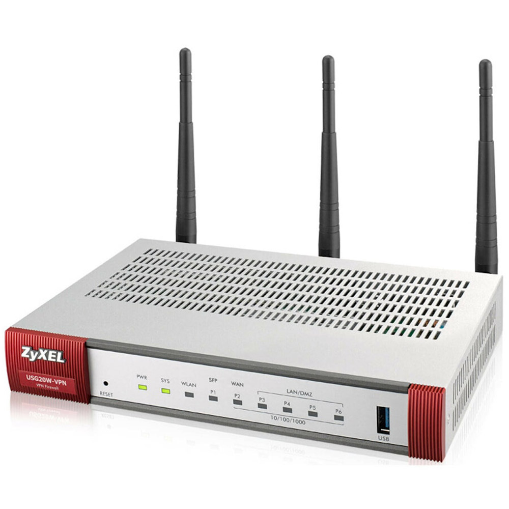 Switch Zyxel Zywall USG20W-VPN, 1 x WAN, 1 x SFP, 4 x LAN/DMZ, IEEE 802.11ac/n, USG20W-VPN-EU0101F