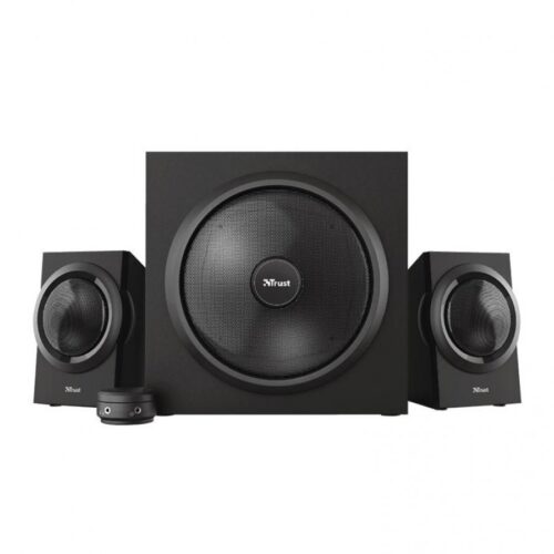 Sistem Audio 2.1 Trust Yuri, Putere 60W RMS, Subwoofer Activ, Intrare RCA & Jack 3.5mm, Negru – TR-23696