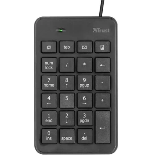 Tastatura numerica Trust Xalas, USB, Negru, TR-22221