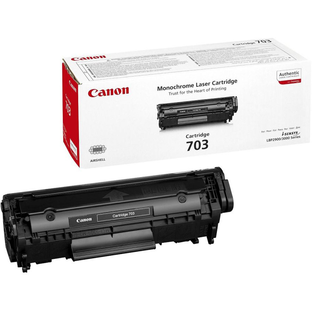 Toner imprimanta Canon CRG-703 CRG-703BK, Original, 2000 pagini, Black
