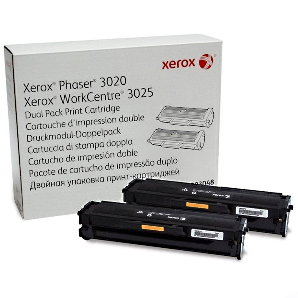 Toner Xerox 106R03048, 3k pagini, Black, Compatibil cu Phaser 3020, WorkCentre 3025