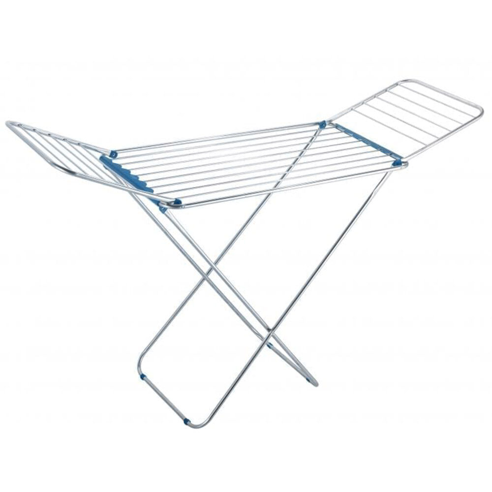 Uscator de rufe clasic Heinner, metalic, 18 metri, Argintiu/Albastru, HR-LI-WR1007