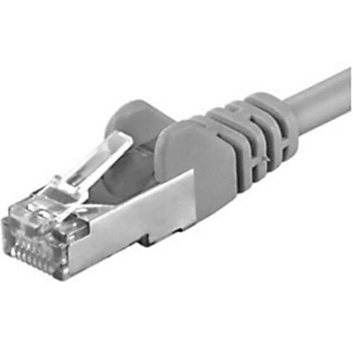 Cablu SFTP RJ45-RJ45 Cat. 6A, 1.5m gri, SFTP-6A-1.5-G, patchcord din cupru, SFTP-6A-1.5-G