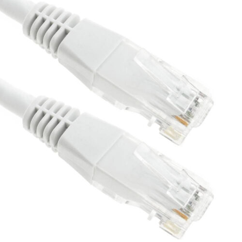 Cablu UTP RJ45-RJ45 Cat. 5e, 2m, alb,UTP-5E-2-W, patchcord din cupru