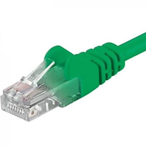 Cablu UTP RJ45-RJ45 Cat. 5e, 3m, verde, UTP-5E-3-GN, patchcord din cupru