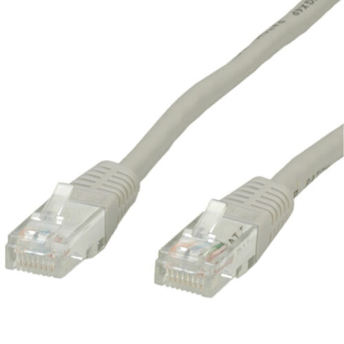Cablu UTP RJ45-RJ45 Cat. 6, 0.5m, gri, UTP-6-0.5-G, patchcord din cupru