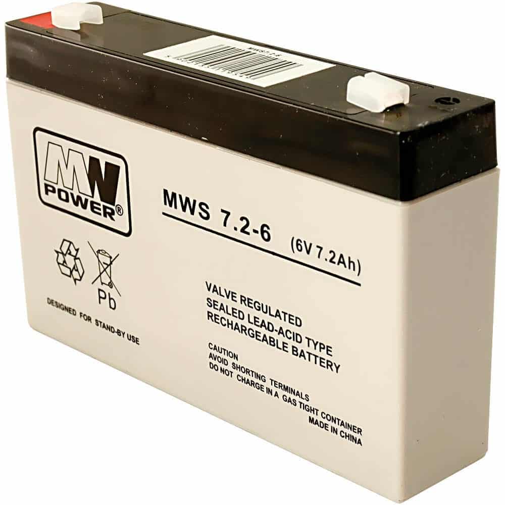 Acumulator AGM, 7.2Ah, 6V, seria MW Power, MWS7.2-6