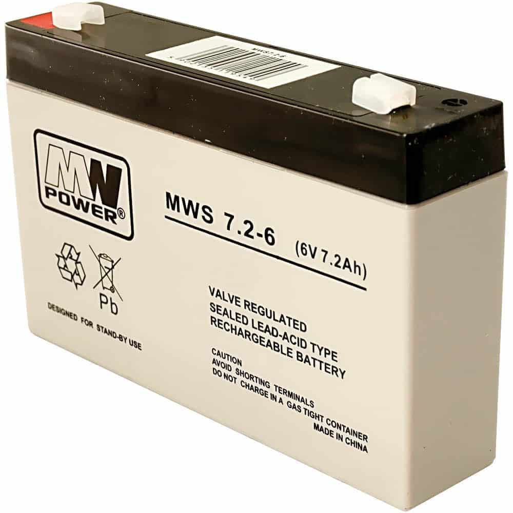 Acumulator AGM, 7.2Ah, 6V, seria MW Power, MWS7.2-6