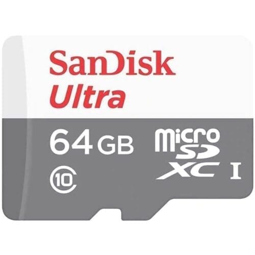 Card de memorie SanDisk Ultra microSD, 64GB Clasa, SDSQUNR-064G-GN6TA