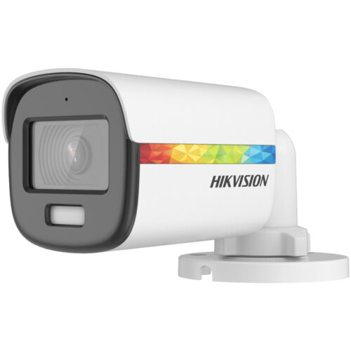 Camera de supraveghere Hikvision Turbo HD Bullet DS-2CE10DF8T-FSLN, 2 MP, ColorVu, Mirofon audio incorporat