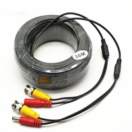 Cablu video si alimentare 30 metri LN-EC04-30M; conectori DC si