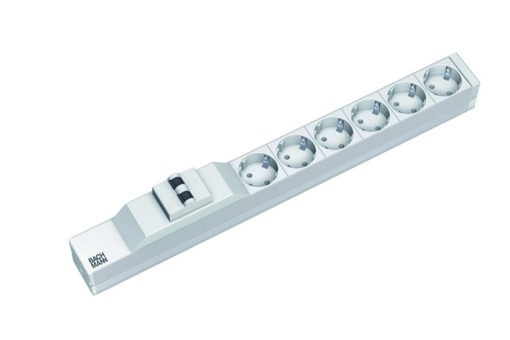 Bachmann prelungitor 19" 1HE 6xSchuko 1xLS cordon 2