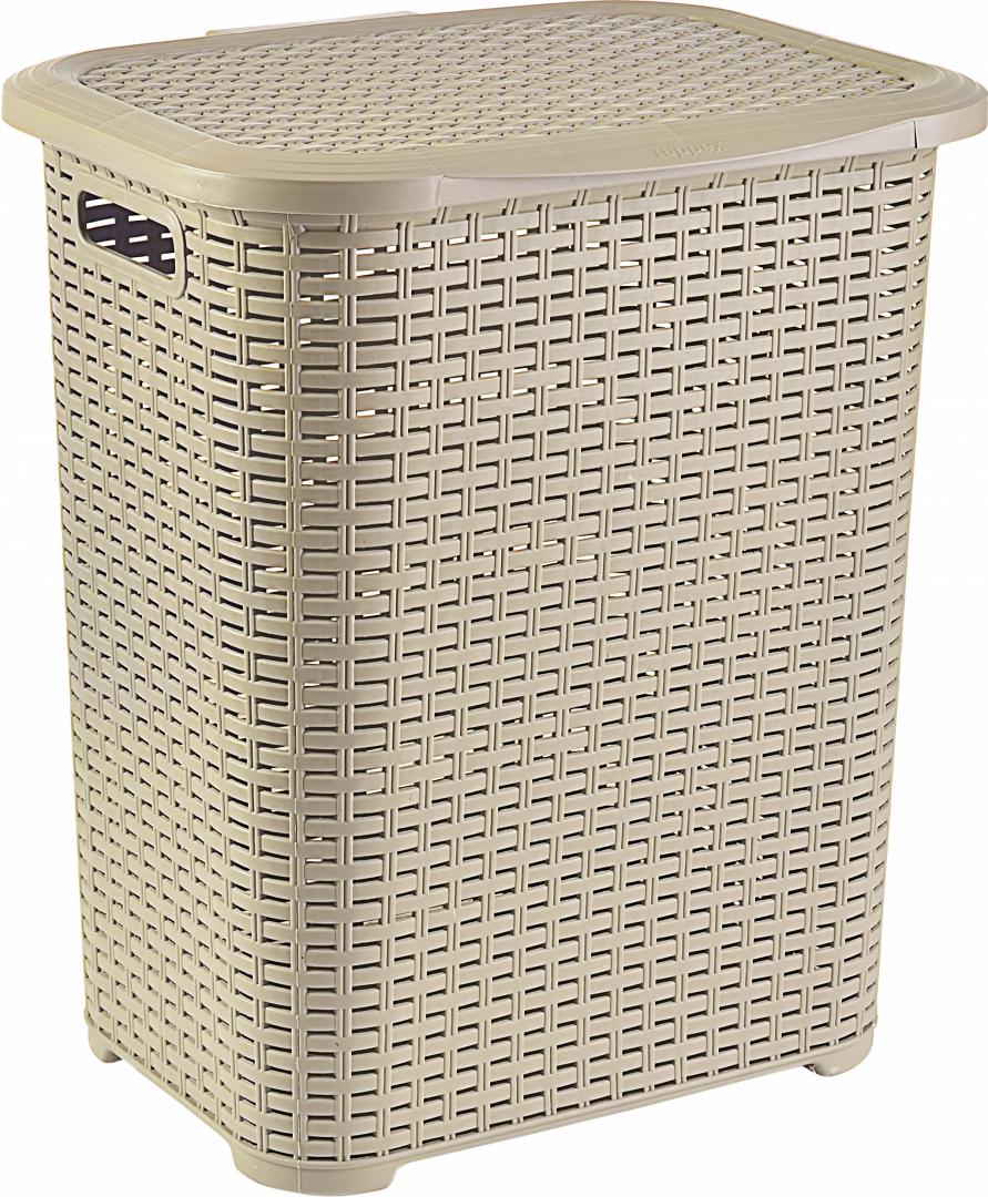 Cos de rufe din plastic tip rattan