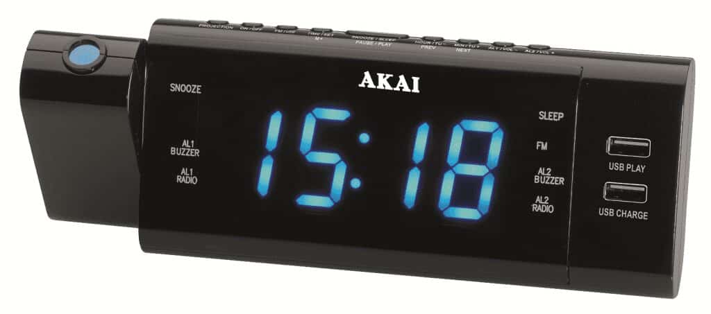 Radio cu ceas AKAI ACR-3888 cu Proiectie  1.2" LED